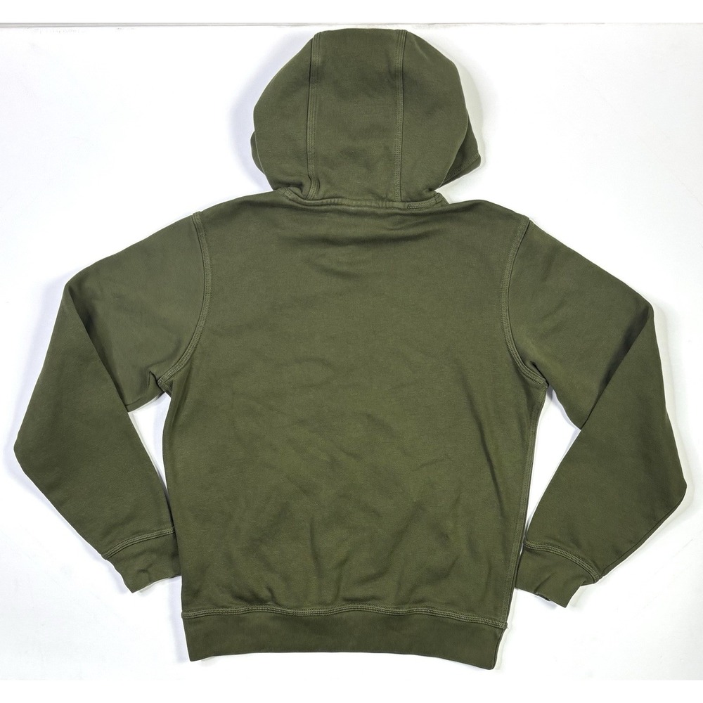 Nike Hoodie Mens Medium Olive Green Logo Outdoor Long Sleeve Pullover - Picture 2 of 10